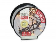 1250 LEDes fényfüzér extra melegfehér kül- és beltéri 25+3m AX8521140