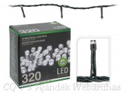 320 LEDes fényfüzér hidegfehér kül- és beltéri 27m AX8200050