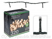 320 LEDes fényfüzér melegfehér kül- és beltéri 27m AX8201050