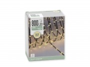 800 LEDes fényfüzér melegfe...