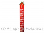 Adventi naptár piros ház 170cm DH9841110