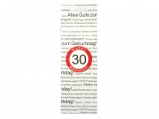 Ajándéktasak italos 30 Happy Birthday 12x36cm 337855