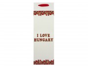 Ajándéktasak italos I love Hungary 12x36cm 337875