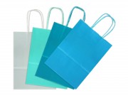 Ajándéktasak kék/zöld 4db/csomag közép 16x8x22cm 656032