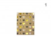 Ajándéktasak natúr/arany kkicsi 11x7x14cm 654595 4f