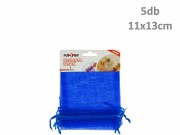 Ajándéktasak organza sötét kék 5db 11x13cm 627742