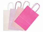 Ajándéktasak rózsaszín 4db/csomag nagy 22x11x27cm 656025