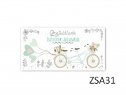 Alkalmi zsebes képeslap + boríték ZSA 21x10,5cm