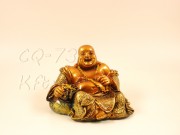Arany Buddha ülő, zsákkal 9cm 48-8/37926