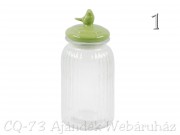 Aromazáró üveg madaras tetővel 1,2l 4f