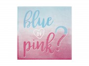Babaváró szalvéta Blue or Pink 16db 33x33cm 2rétegű A512703