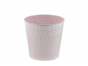 Bádogkaspó rózsaszín 15cm 0...