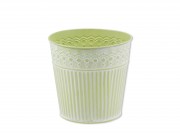 Bádogkaspó sárga 15cm 08025...