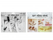 Banner Happy Birthday ezüst 1,5m 611345