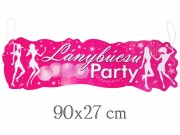 Banner Lánybúcsú party 90x27cm MB34418