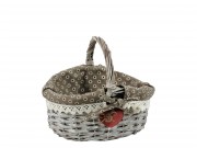 Bevásárló kosár bélelt kicsi 24x19x21cm 68-58-GREY/S