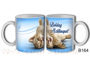 Bögre B164 Boldog Szülinapot cicás 3dl