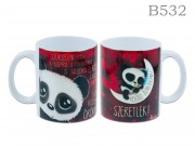 Bögre B532 Rólad álmodom szeretlek panda 3dl