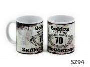 Bögre Boldog 70. Születésnapot Old Time 3dl SZ94