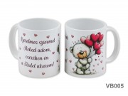 Bögre Maci+szívlufi Szerelmes szívemet... 3dl VB005