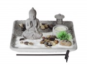 Buddha dekoráció Zen kert 21x21x12,5cm HZ1951090