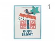 CQ00537 Ajándéktasak Happy Birthday glitteres nagy 26x12x32cm 4f