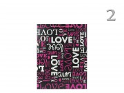 CQ00562 Ajándéktasak Love pink glitteres közép 18x8x24cm 4f