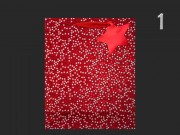 CQ00597 Ajándéktasak karácsonyi fényes piros/fehér nagy 26x10x32cm 4f