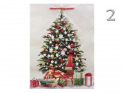 CQ01653 Karácsonyi dísztasak glitteres óriás 30x12x40cm 4f