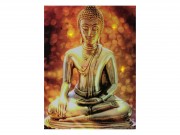 CQ02537 3LEDes világító falikép Buddha 30x40cm
