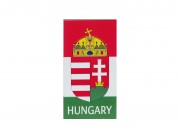 CQ03318 Hűtőmágnes Hungary címeres 7,5x14cm