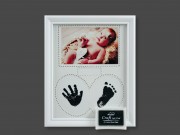 CQ03638 Fényképtartó babáknak 1db 15x10cm-es és 1db 17x11 cm-es képhez + tinta