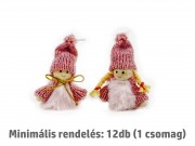 CQ03689 Téli figura rózsaszín fiú/lány 7cm 2f