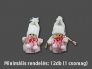 CQ03690 Téli figura rózsaszín/fehér fiú/lány 7cm 2f