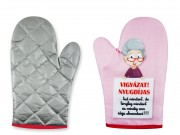CQ04021 Főzőkesztyű Vigyázat Nyugdíjas