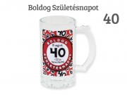 CQ04144 Söröskorsó Boldog 40. Születésnapot 400ml