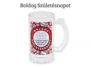 CQ04148 Söröskorsó Boldog Születésnapot számozható 400ml