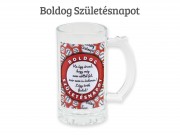 CQ04149 Söröskorsó Boldog Születésnapot Légy örök fiatal 400ml