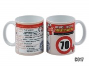 CQ04338 Bögre Recept 70. Szülinapra 3dl C017