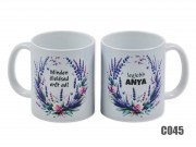 CQ04366 Bögre Legjobb Anya levendulás 3dl C045