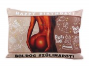 CQ04576 Díszpárna Boldog Szülinapot popsis 38x28cm