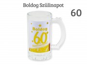 CQ04660 Söröskorsó Boldog 60. Szülinapot arany 400ml