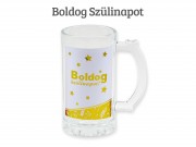 CQ04662 Söröskorsó Boldog Szülinapot arany 400ml