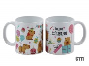 CQ04707 Bögre Capibara Boldog Szülinapot 3dl C111