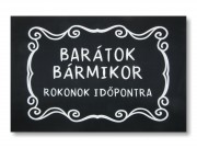 CQ04857 Lábtörlő Barátok bármikor, rokonok időpontra 60x40cm