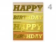 CQ04969 Ajándéktasak Happy Birthday óriás 30x12x41cm 4f