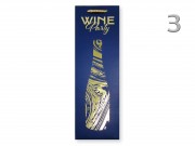 CQ05060 Ajándéktasak italos kék/arany 12x9x36cm 4f