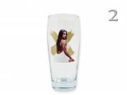 CQ05162 Sörös pohár vetkőzős nő 8x20cm 6f