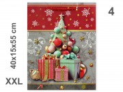 CQ05756 Karácsonyi dísztasak XXL 40x15x55cm 4f