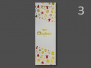 CQ05785 Karácsonyi dísztasak italos 12x9x36cm 4f